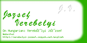 jozsef verebelyi business card